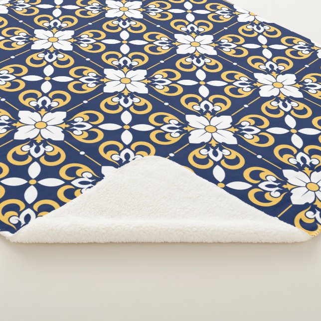 Ogee aus Marokkanisch-blauem Gold Sherpadecke (3/4)
