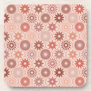 Ogee Boho Blume Getränkeuntersetzer