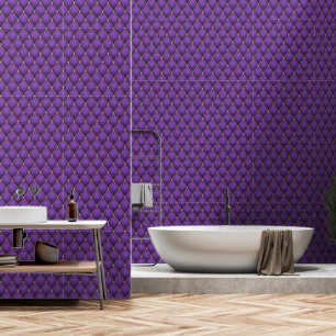 Ogee Gold Diamond Tufted Lila Tapete