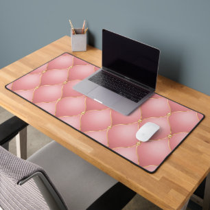 Ogee Gold Diamond Tuftrosa Rosa Blush Schreibtischunterlage