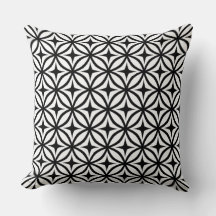 Ogee und Star Repeat Pattern Throw Pillow