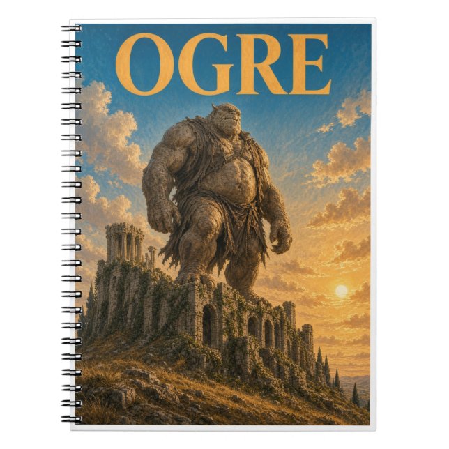 Oger, Gothic Fantasy Monster Notizblock (Vorderseite)