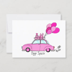 Oggi Sposi - Italienische Hochzeit Einladung