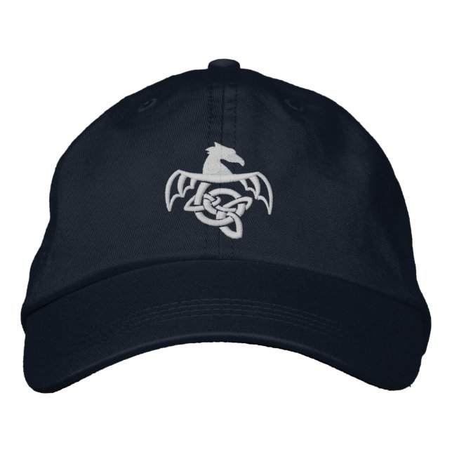 Oghma kreative Medium-Logo-Kappe (weißes Logo) Bestickte Baseballkappe (Vorderseite)
