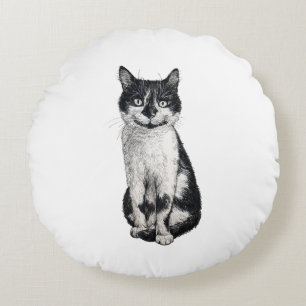 Ogie die Katze Rundes Kissen