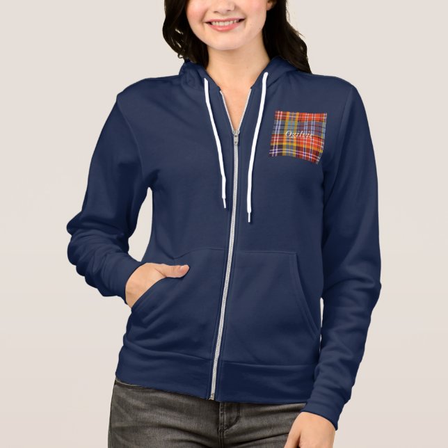 Ogilvie Clan karierter schottischer Tartan Hoodie (Vorderseite)