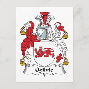 Ogilvie Familienwappen Postkarte