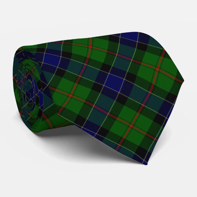Ogilvie Tartan Blau kariert Krawatte (Gerollt)