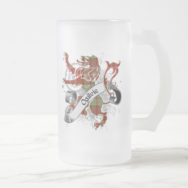 Ogilvie Tartan Lion Mattglas Bierglas (Rechts)