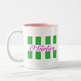 O'Girlies Pink-Tasse Zweifarbige Tasse