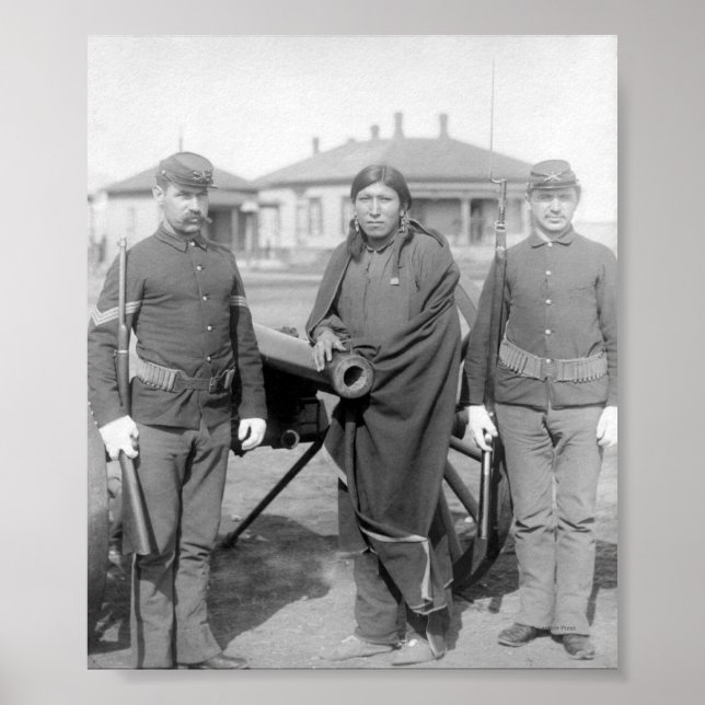 Oglala Indian Plenty Horses Poster (Vorne)