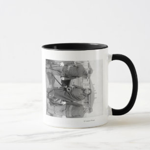 Oglala Indian Plenty Horses with 2 White Soldier Tasse