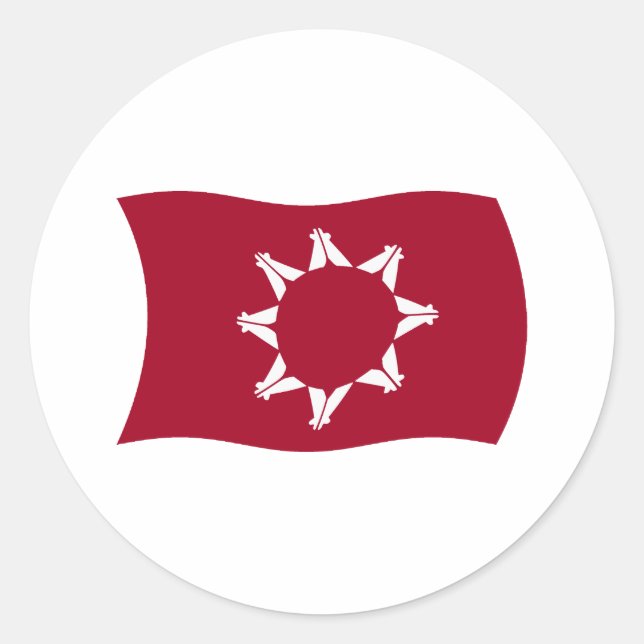 Oglala Lakota Flag Sticker (Vorderseite)