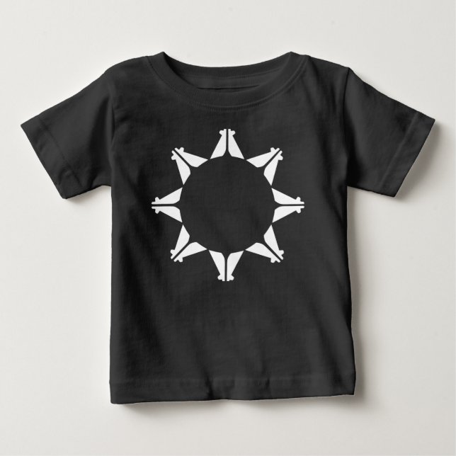 Oglala Lakota Sioux Flag Baby T-shirt (Vorderseite)