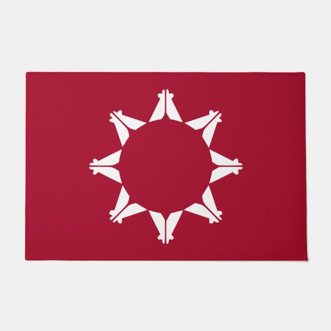 Oglala Lakota Sioux Flag Fußmatte (Vorderseite)