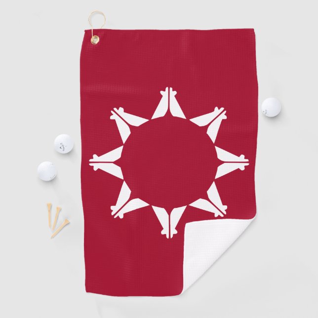 Oglala Lakota Sioux Flag Golfhandtuch (Insitu)