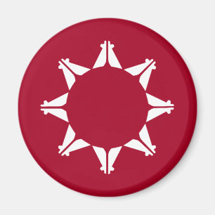 Oglala Lakota Sioux Flag Magnet