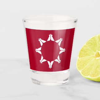 Oglala Lakota Sioux Flag Schnapsglas