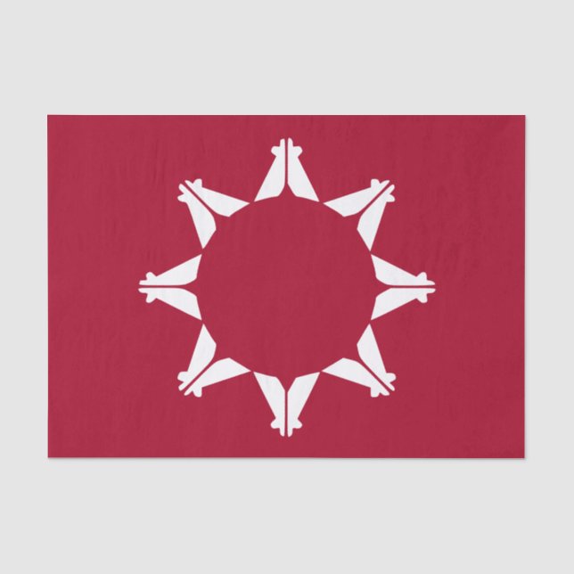 Oglala Lakota Sioux Flag Seidenpapier (Vorderseite)