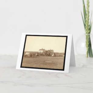 Oglala Schule u. indische Lager-Kiefer Ridge Sd Karte