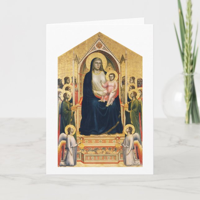 Ognissanti Madonna, Giotto, 1306-1310 Karte (Vorderseite)