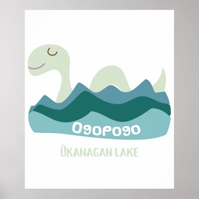 Ogopogo, das Monster-Seen in Okanagan Poster (Vorne)
