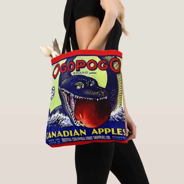 Ogopogo Kanadischer Äpfel Obstkarton Tasche (Von Nahem)