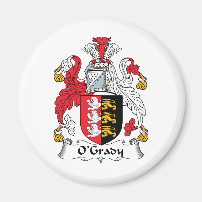 O'Grady Familienwappen Magnet (Vorne)