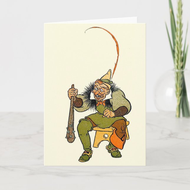 Ogre - Carte d'illustration Vintage pour enfants (Devant)