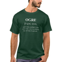 Ogre Lustiges Spiel Monster Definition Mit Weißem