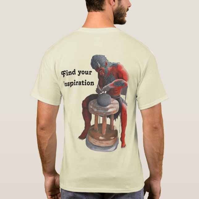Ogre Making Japanese Potterie Fantasy Art Shirt (Rückseite)