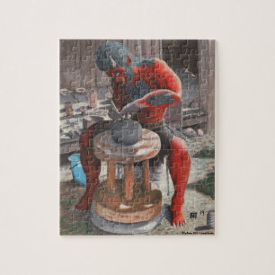 Ogre mit dem Pottery Wheel Small Fantasy Art Puzzl