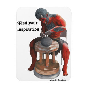 Ogre Potter macht Pots Fantasy Flexible Magnet