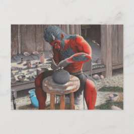 Ogre Potter Töpferei Postkarte