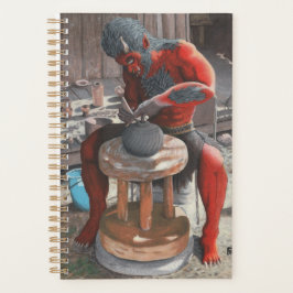 Ogre Working Japanese Pottery Fantasy Art Planner Planer