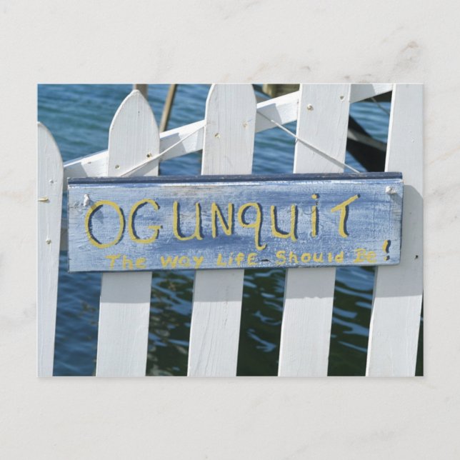 Ogunquit, die Art, wie das Leben sein sollte Postkarte (Vorderseite)
