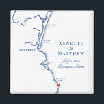 Ogunquit Maine Karte Elegant Wedding Gevor Magnet<br><div class="desc">Die Magnete von Ogunquit, Maine Map sind ideal, um Ihre Gäste aus der Stadt mit Begrüßungsgeschenken zu empfangen oder für Ihre Hochzeitsfeier zu gestalten. Das Herz liegt über Cliff House Maine, aber Sie können das Herz bewegen, indem Sie unter "Personalisieren" auf "Bearbeiten mit dem Designwerkzeug" klicken. Diese maßgeschneiderten Hochzeitsmagnete sind...</div>