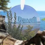 Ogunquit,Maine Ornament<br><div class="desc">The name 'Ogunquit' reflects on the water near beach grass in Ogunquit, Maine.</div>