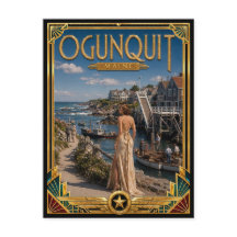Ogunquit Maine Vintage Art Deco Golden Age