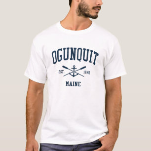 Ogunquit ME Vintag Navy Crossed Oars & Anchor T-Shirt