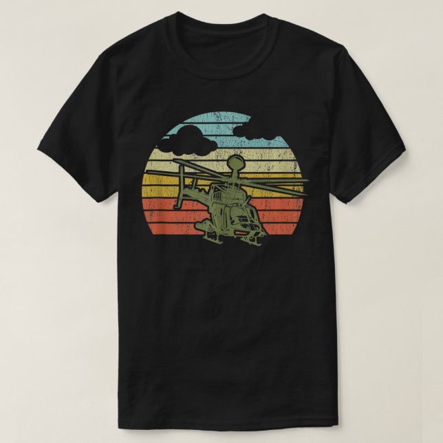 OH58D Kiowa Kriegshubschrauber Pilot Veteran USA F T-Shirt (Design vorne)