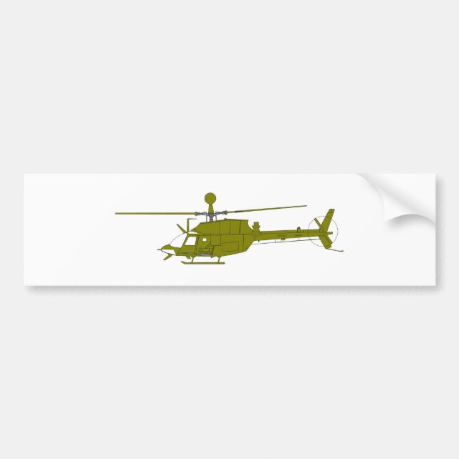 OH-58D Beobachtungs-Hubschrauber Autoaufkleber (Vorne)