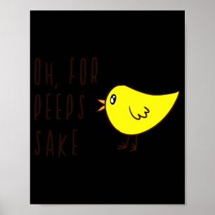Oh Ach Ach Süßes Anbetungswürdiges Küken Ostern Lu Poster