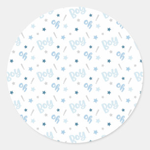 Oh autocollant de baby shower