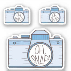Oh ! Autocollant photo Blue Pastel