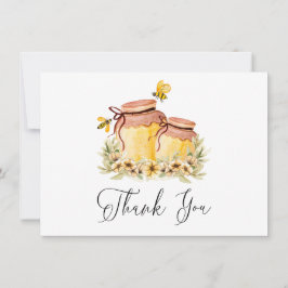 Oh Babee Aquarelle Abeille Carte de remerciements 