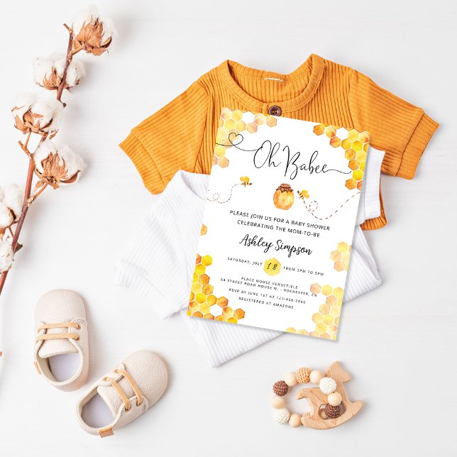 Oh Babee Baby shower Invitation (Créateur téléchargé)