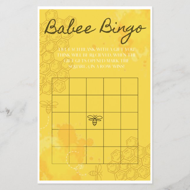Oh Babee Bingo Flyer (Vorne)