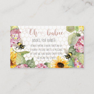 Oh Babee Bumblebee Sonnenblume Mädchen Bücher für  Visitenkarte