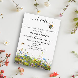 Oh Babee Mommy zu Bee Baby Shower Einladung